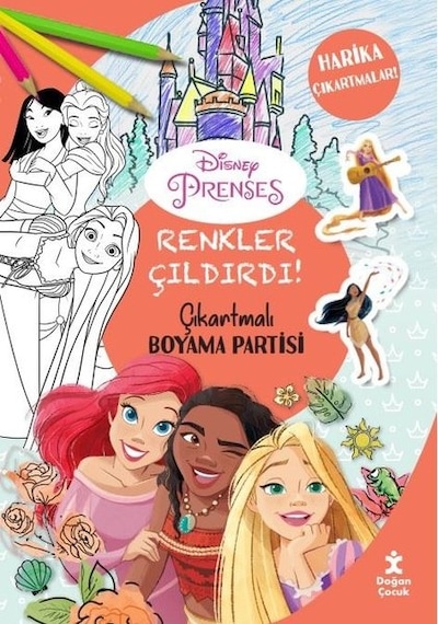 Renkler Çıldırdı! Disnep Prenses Çıkartmalı Boyama Partisi - Harika Çıkartmalar!- Doğan Çocuk
