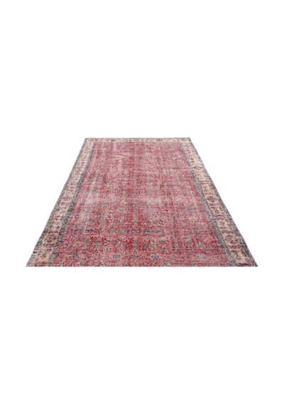 El Dokuması Vintage Yün-pamuk Naturel Halı 13539 161 X 276 Cm Çok Renkli