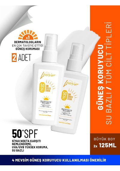 Lavoisier Yüksek Korumalı Güneş Kremi SPF50+ 2 x 125 ML