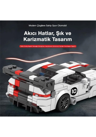 Reobrix Creator 683 Dodge Viper Spor Araba Yaratıcı Yapı Blok Seti Building Blocks - 419 Parça