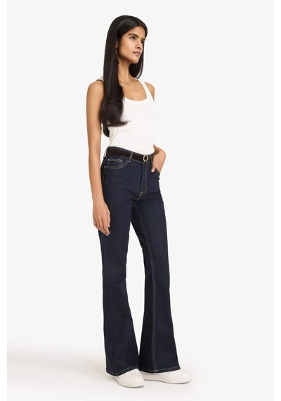 Defacto Mia Flare Fit Yüksek Bel Uzun Jean Pantolon G6399ax26spnm82 Mavi-nm82
