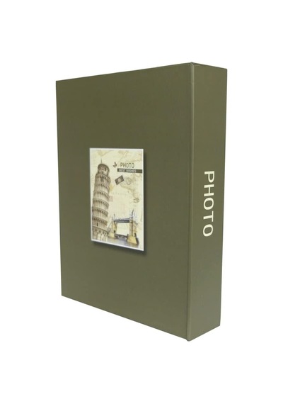 Rabsev Fotoğraf Albümü 10x15cm 200 Lük Pisa Kulesi Desenli Anı Albümü