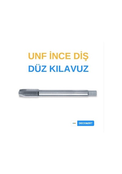 Ert Unf İnce Diş Düz Makine Kılavuzu - Unf 1/2