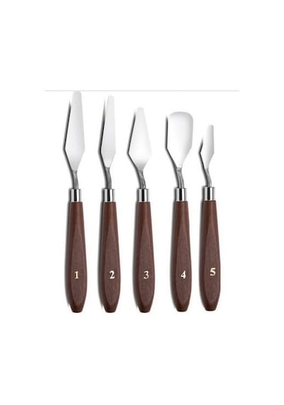 Palet Bıçağı 5 Parça Paslanmaz Çelik Spatula Seti, Kil Hamuru Pasta Krema Yağlıboya İçin Ahşap Saplı Süsleme Şekil Verme Ve Kazıma, Boya Araçları,mutfakta Ve Diğer Hobi Ve El Sanatları İçin 0 Palet Bıçağı 5 Parça Paslanmaz Çelik Spatula Seti, Kil Hamuru Pasta Krema Yağlıboya İçin Ahşap Saplı Süsleme Şekil Verme Ve Kazıma, Boya Araçları,mutfakta Ve Diğer Hobi Ve El Sanatları İçin 0