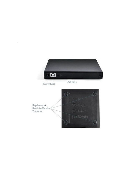 12.7 MM USB Harici SATA CD-ROM/DVD-RW Kutusu