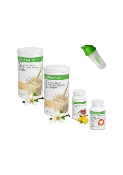 Herbalife Shake Vanilya 2 Çay Limon Thermo Complete Shaker