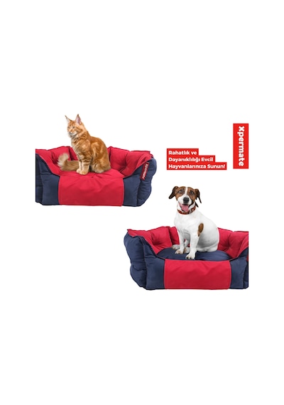 Xpermate Biscuit Tüy Tutmaz Kedi Köpek Yatağı 60 x 55 x 28 CM