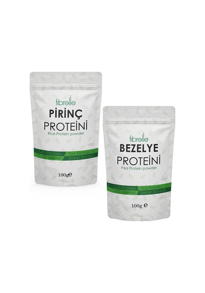 Fibrelle Bezelye + Pirinç Protein Tozu 2 x 100 G