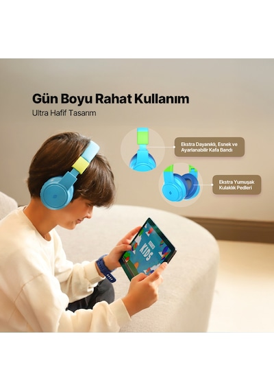 Soundbuddy 3 Kulaküstü Kablosuz Bluetooth Çocuk Kulaklığı - 2km171
