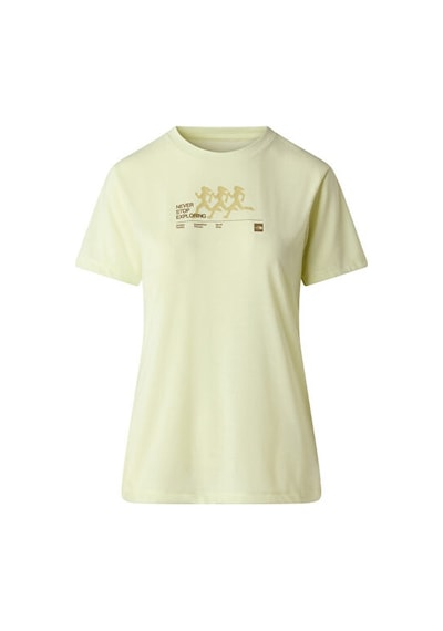 The North Face W Bıtmap Sılhouette Short Sleeves Tee-gr Kadın Outdoor Tişörtü Nf0a8g0cg6o1 Sarı