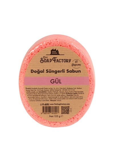 Doğal Süngerli Gül Sabunu 125 G - Lüks - Tüm Cilt Tipleri Için Diğer