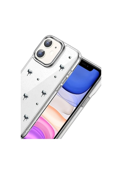 Mey İthalat Apple iPhone Uyumlu. 12 Fiyonk Desenli Kapak - Desen 1