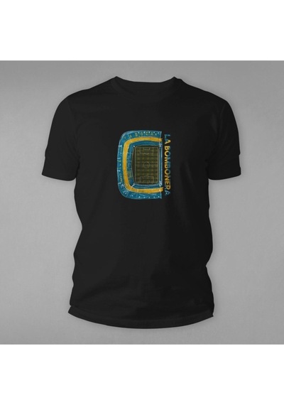 Erkek Siyah Oversize La Bom Baskılı T-shirt Siyah