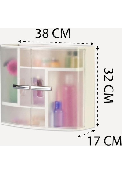 Primanova 084 Banyo ve Ecza Dolabı Naturel Kapaklı