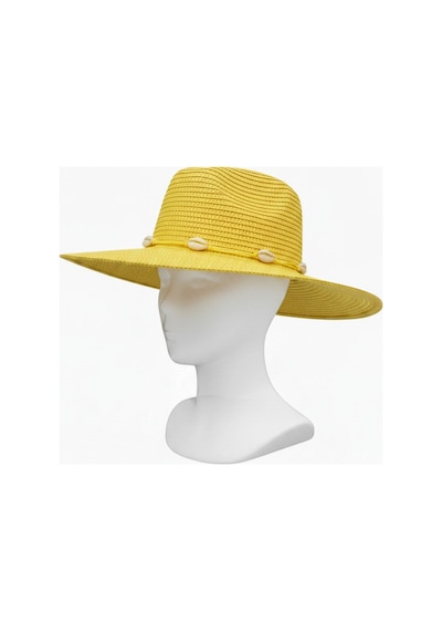 Aresshop Kadın Güneşlik Şapka Fotr Sarı