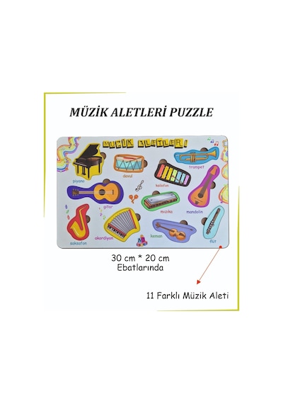 Müzik Aletleri Puzzle Bul-tak Oyunu