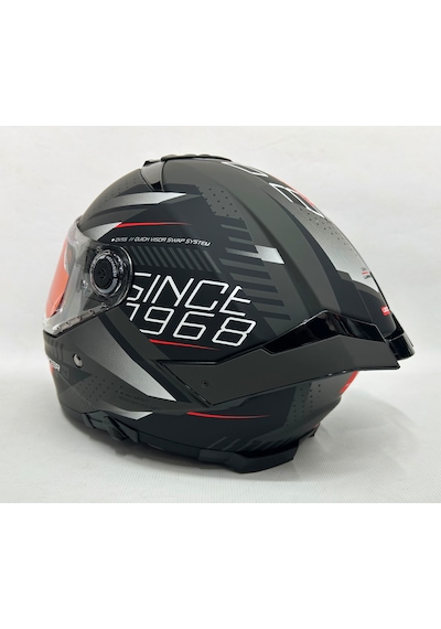 Şeffaf Güneş Vizörlü + Mt Thunder 4sv Luminence D1 Kapalı Kask Mat Siyah