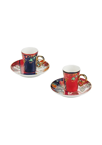 Lucky Art Etro Bone 2li Kahve Fincani Seti Lyhd 786 Çok Renkli