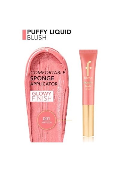 Puffy Liquid Nemlendirici Etkili & Parlak Bitişli Sünger Aplikatörlü Likit Allık 00