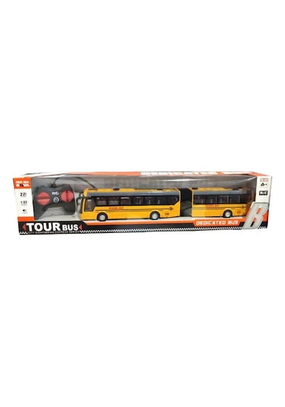 Şarjlı Işıklı Uzaktan Kumandalı Full Fonksiyon Körüklü Okul Otobüsü Oyuncak Otobüs 35 Cm Sarı