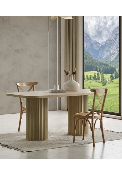 Azure Mdf Yemek Masası Meşe
