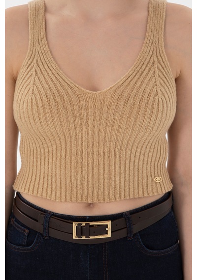 U.s. Polo Assn. Kadın Kum Kazak /triko 50293072-vr085 Kum