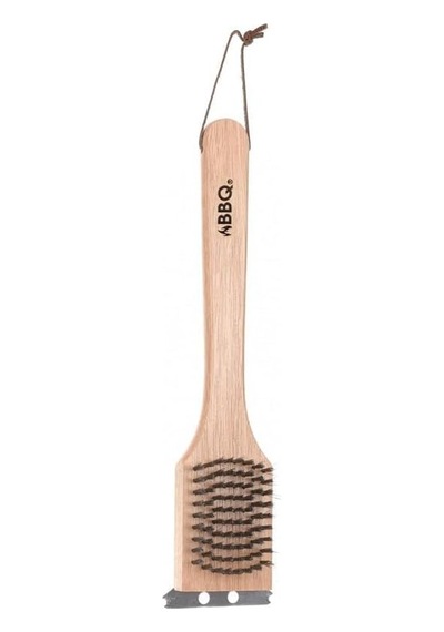 Via Gardenia Barbekü Temizleme Fırçası Ahşap Sap 30cm
