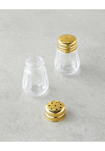 Lilla Cam 2'li Tuzluk - Biberlik 4x4 Cm Gold Diğer