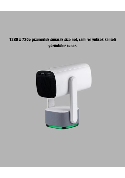 Hd 720p Projeksiyon Cihazı Geniş Ekran 10.000 Saat Ampul Ömrü Ev Sineması Deneyimi