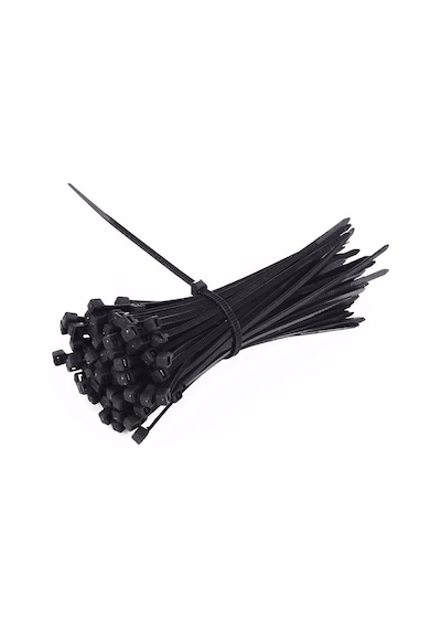 Kablo Bağı & Plastik Kelepçe & Cırt Kelepçe 3.6X250 Siyah 100 Adet