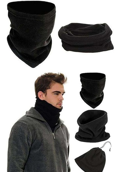 Royaleks Polar Termal Kar Maskesi Ve İpli Boyunluk Bere Siyah Set