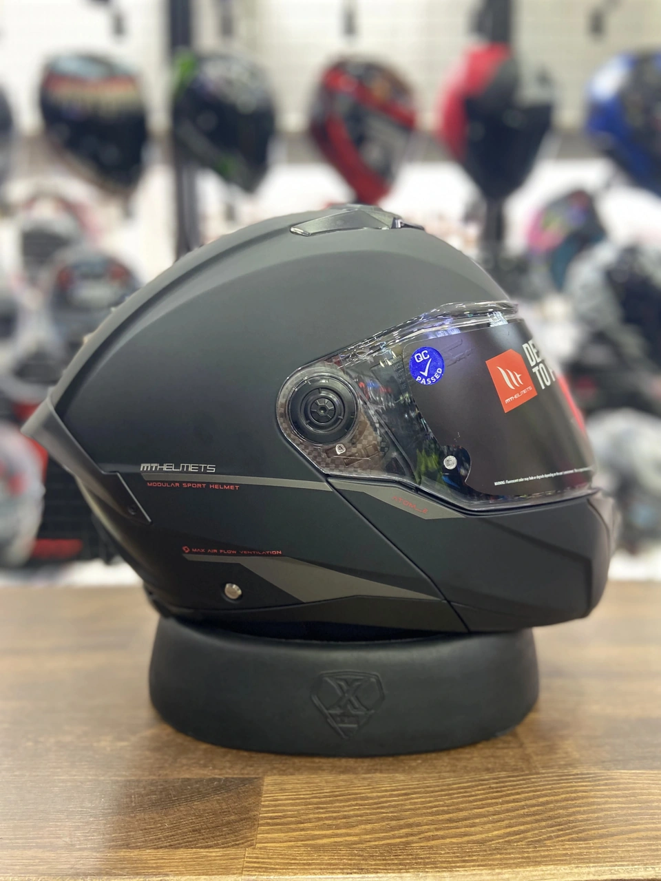 Mt Helmets Atom 2 SV Çene Açılır Kask Yeni Sezon Mat Siyah