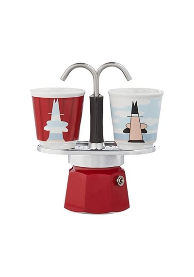 - Set Mini Express: Ocak Üstü Espresso Pişirici + 2 Cups - Magrite Serisi Aeropress