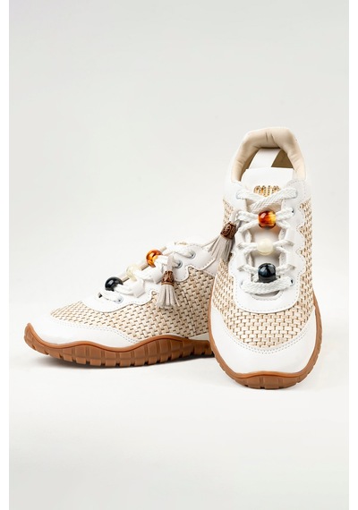 Tw Tonny White Tokyo - 193-1 Kadın Hasır Sneaker Süet Detaylı Boncuklu Calla Beyaz-siyah Taban Tw Tonny White Tokyo - 193-1 Kadın Hasır Sneaker Süet Detaylı Boncuklu Calla Beyaz-siyah Taban