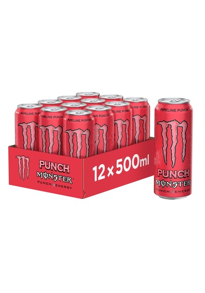 Monster Energy Pipeline Punch Enerji İçeceği 500 Ml X 12 Adet