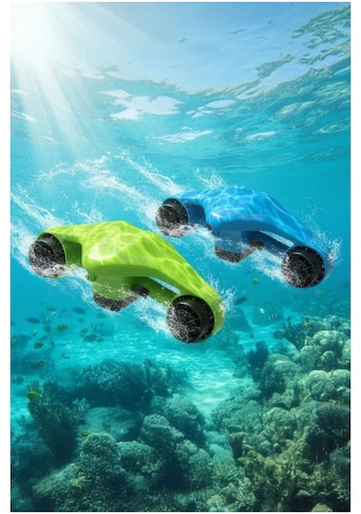 Triathlon T-249 Elektrikli Deniz Scooter 1200w Çift Motor Yeşil