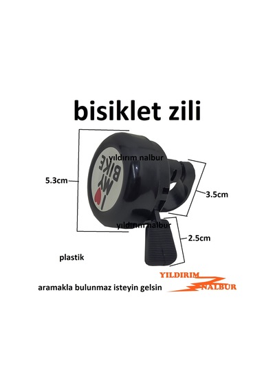 Bisiklet Zili Plastik Scooter Zili