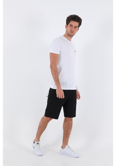 Maraton Sportswear Regular Erkek Bisiklet Yaka Kısa Kol Basic Beyaz T-Shirt 20560-Beyaz