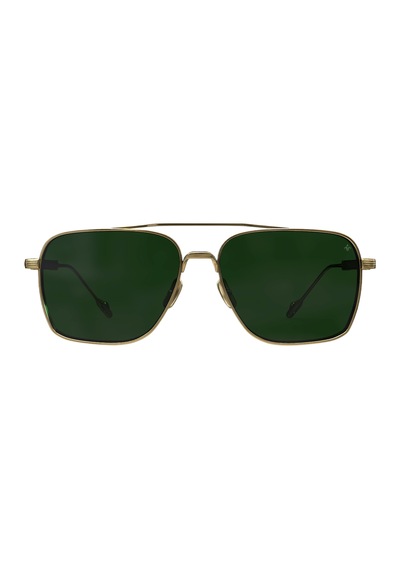 Philippe V N25 Altın Yeşil Unisex Güneş Gözlüğü Altın