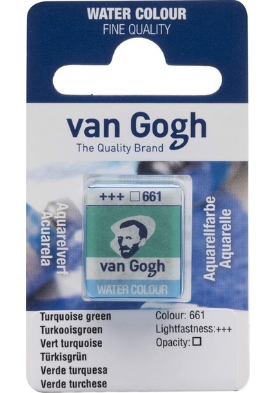 Van Gogh Suluboya Tablet Turquoise Green -661 Karışık Çok Renkli