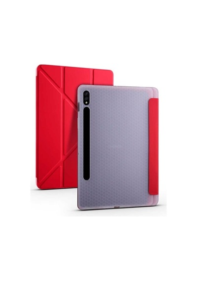 Samsung Uyumlu Galaxy Tab S7 Plus T970 Kılıf Tri Folding Smart With Pen