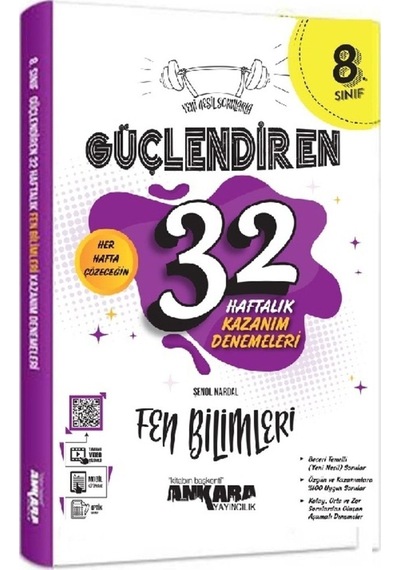 8. Sınıf Okyanus 6 Genel Deneme + Ankara Güçlendiren 32 Haftalık Kazanım Denemeleri Set 2024 Lgs