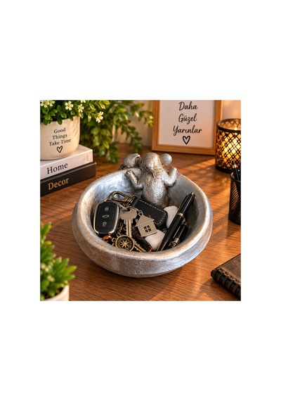 Dekoratif Hayvan Figürlü Masaüstü Organizer Anahtarlık Takı Toka Kalem Düzenleyici Çok Amaçlı Dekoratif Kase Polyester 11x18 Cm Gümüş Dekoratif Hayvan Figürlü Masaüstü Organizer Anahtarlık Takı Toka Kalem Düzenleyici Çok Amaçlı Dekoratif Kase Polyester 11x18 Cm Gümüş