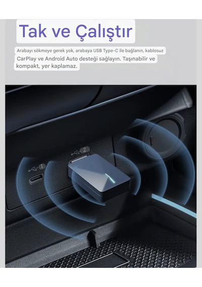 Xuda Carplay Android+App İphone İos Uyumlu Bluetooth+wifi Otoma