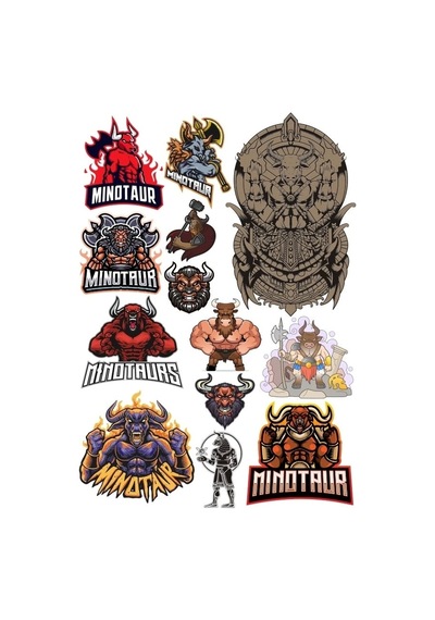 Boğa Sticker Set 6 15 Parça Telefon, Tablet, Defter, Laptop Sticker