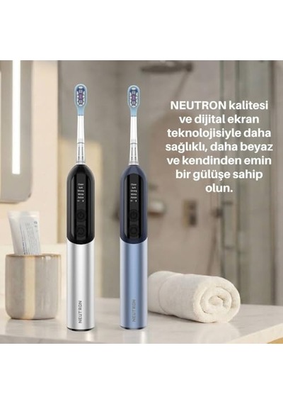 Ntl-tb-12pb Otomatik, Şarjlı, Sonik Diş Fırçası, Mavi, 60 Hareketli Başlık