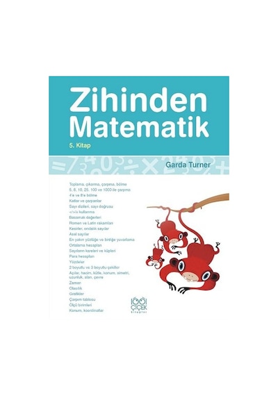 Zihinden Matematik 5 - Garda Turner - 1001 Çiçek