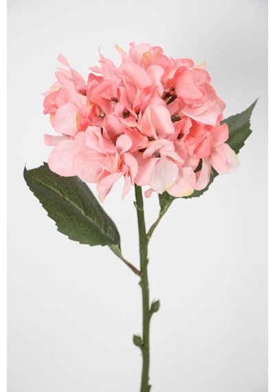 Yapay Tek Dal Pastel Ortanca Dalı 58 Cm Pembe Pembe