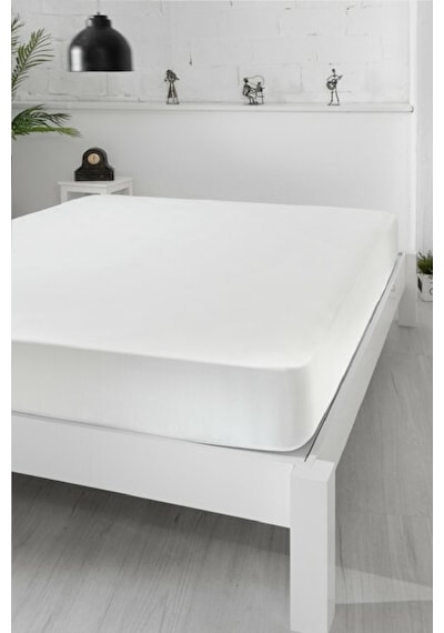 Divanev Bebe Çocuk 60x120 Cm Mikro Kumaş Fitted Alez Sıvı Geçirmez Mikro Alez Beyaz