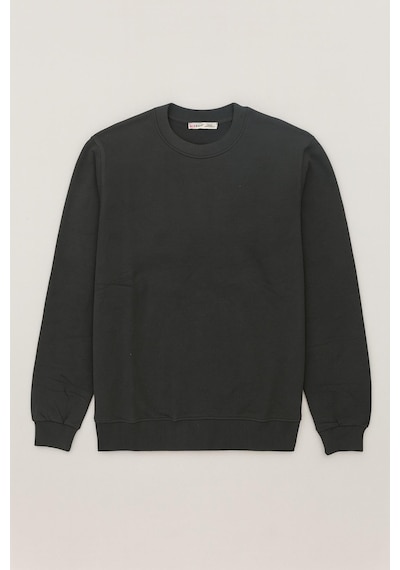 Mixray 2021 Kadın Basic 3 İplik Sweatshirt Antrasit